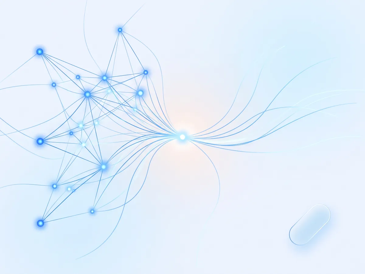Abstract representation of KVION's founding vision — converging pathways forming one connected ecosystem