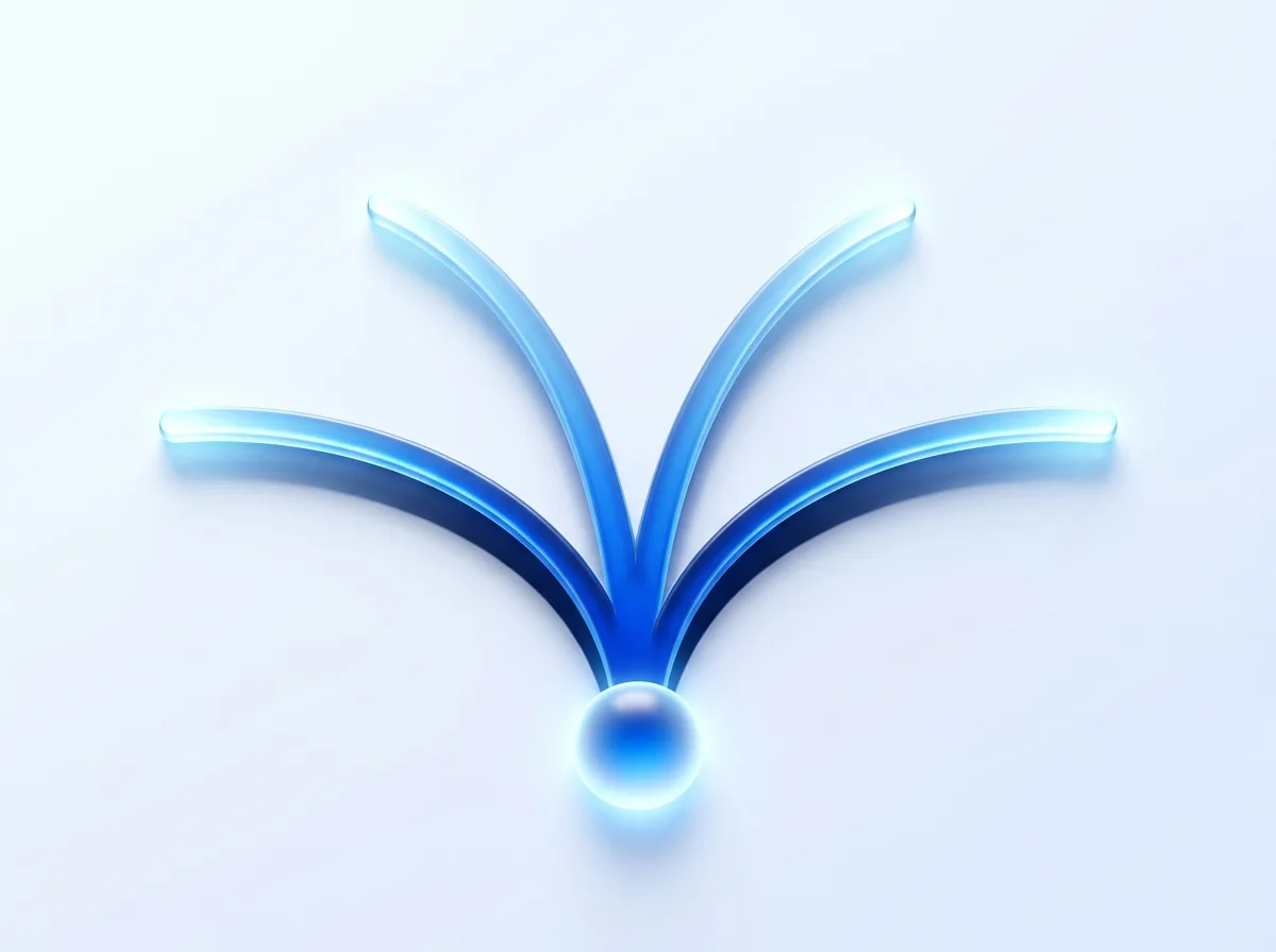 Abstract illustration of a glowing origin point branching into multiple upward light paths, symbolizing open career growth opportunities